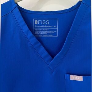 FIGS Winning Blue Scrub Top